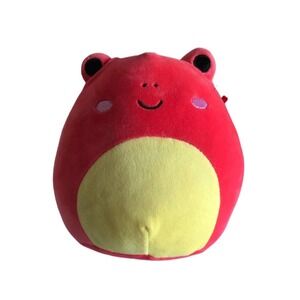 Squishmallow 7.5" Obu Red Frog Soft Pet Squad Sensory Plush NWT, free shipping